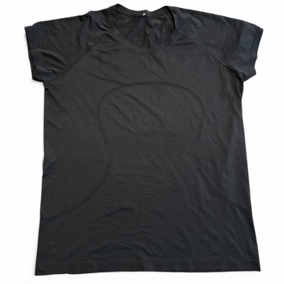 Lululemon Swiftly Tech Black short Sleeve Shirt Size 18 Hard to find!  Like new! - Picture 3 of 8